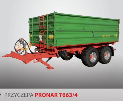 PRONAR Przyczepa MODEL T663/4 i T663/4 SILO 14t