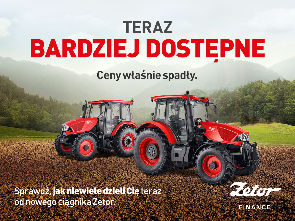 ZETOR BARDZIEJ DOSTĘPNY W FINANSOWANIU