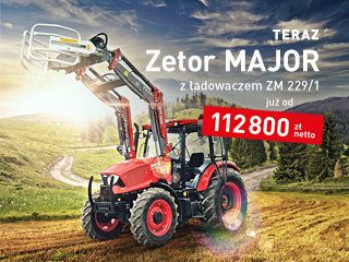 ZETOR MAJOR Z ŁADOWACZEM ZA 112.800ZL