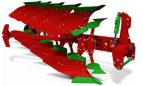 AGRO-MASZ Pług obracalny z zabezpieczeniem zrywalnym PO3, PO4, PO5