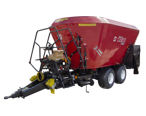 METAL-FACH Wóz paszowy trzywirnikowy typu tandem T659 BEL-MIX poj. 24-28m3